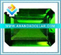 Emerald cut cz gemstone