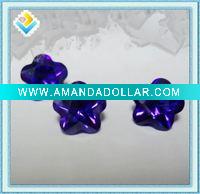 Wholesale CZ jewelry gemstone fancy flower shape cubic zirconia