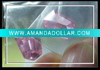 Wholesale Cubic zirconia bullet shape pink cz