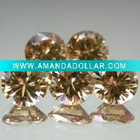 Champagne CZ gemstone