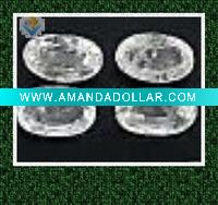 Wholesale white oval shape cz gems