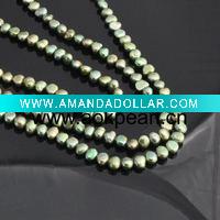 Wholesale AH007 5-6mm AAA baroque freshwater pearl strands