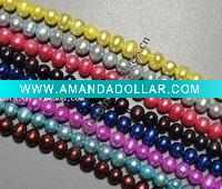 Wholesale round color fresh water pearl
