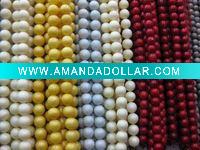 Wholesale shell pearl beads printed in solid color