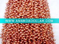 Wholesale 5-6mm small rice pearl bead necklace