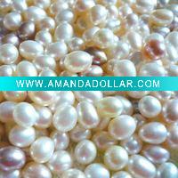 8-9mm white drop loose pearl