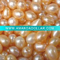 nice pink loose freshwater drop pearl bead