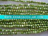 green dyed loose baroque pearl