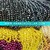 6-7mm dyed baroque pearl bead strand