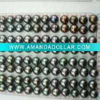 peacock half drilled half round loose freshwater button pearl