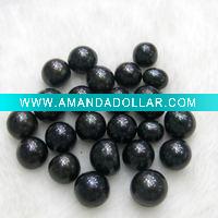 Wholesale 9-10mm very cheap loose bead freshwater black round pearls
