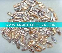 Wholesale colorful biwa pearl