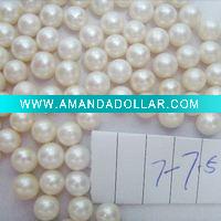 Wholesale 6-7mm AA white freshwater round pearl