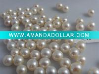 Wholesale perfect round AAA white freshwater pearl bead