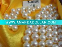 Wholesale AAA white perfect round fresh water pearl