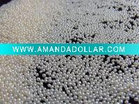 Wholesale 2mm white freshwater small loose round pearl beads