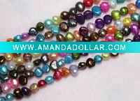 Wholesale 6-7mm multicolor baroque pearls