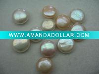 Wholesale round flat pearls
