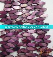 Purple Marquise Cut Mother of Pearl Strand SP0503