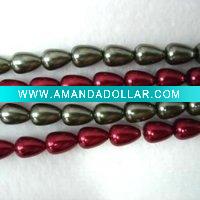 Glass pearl beads-7*12mm waterdrop