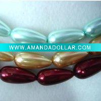 Wholesale Glass pearl beads-8*17mm water drop