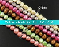 Wholesale pearls strands,nugget shape