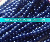 Wholesale Color pearl!! Blue color pearl!! Beaded pearl!!