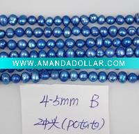 CT45-013 freshwater loose pearl strand