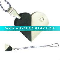 Wholesale heart stainless steel necklace