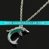 Wholesale dolphin fashion necklace
