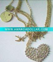 fashion pendant necklace with a love shape