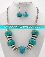 Wholesale 2011 Turquoise stone necklace
