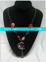 Wholesale Opaque handmade beaded necklace