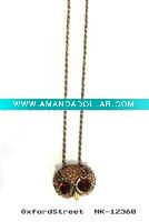 2011 fashion alloy owl necklace
