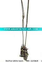 Wholesale 2011 fashion alloy owl necklace