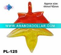 Wholesale Leaf Shaped Murano Glass Pendant