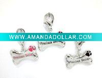 Wholesale Rhinestone Bone Pet Charm