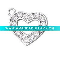 Wholesale New Style Heart Pendent with Rhinestones