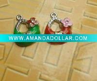 Wholesale Lovely Handbag Pendent with Rhinestones