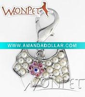 Wholesale pet pendant-dog pendant-pet jewelry,pet charms,dog charms,rhinestone dog charm