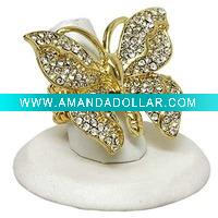 Big Butterfly Elastic Ring JRG0597-1