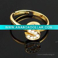 Wholesale Fashion plated gold ring