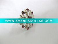 Wholesale rhinestone flower ring
