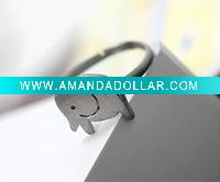 Wholesale 2011 cute simple pig ring