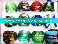 Wholesale wholesale fashion murano glass finger ring