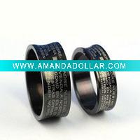 Wholesale stainless steel lovers Ring
