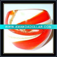 Wholesale murano glass jewelry ring
