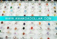 wholesale lots charming cz Copper rings silver rings