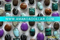 Wholesale 2010 mix lots fashion color stone rings