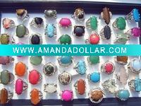 Wholesale Hot sell fashion natural jewelry rings rhinestone rings